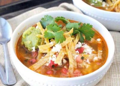 طرز تهیه سوپ مرغ مکزیکی، ساده و خوشمزه (تور مکزیک)