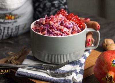 طرز تهیه سالاد انار و کلم قرمز مخصوص شب یلدا