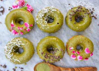 طرز تهیه دونات ماچا